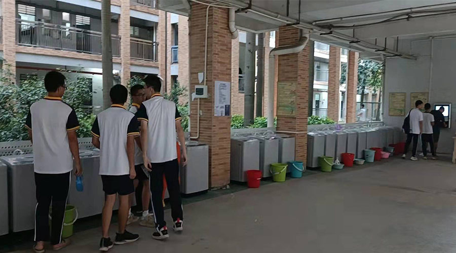 好評續(xù)單！江門一中學(xué)校持續(xù)追加共享洗衣機！