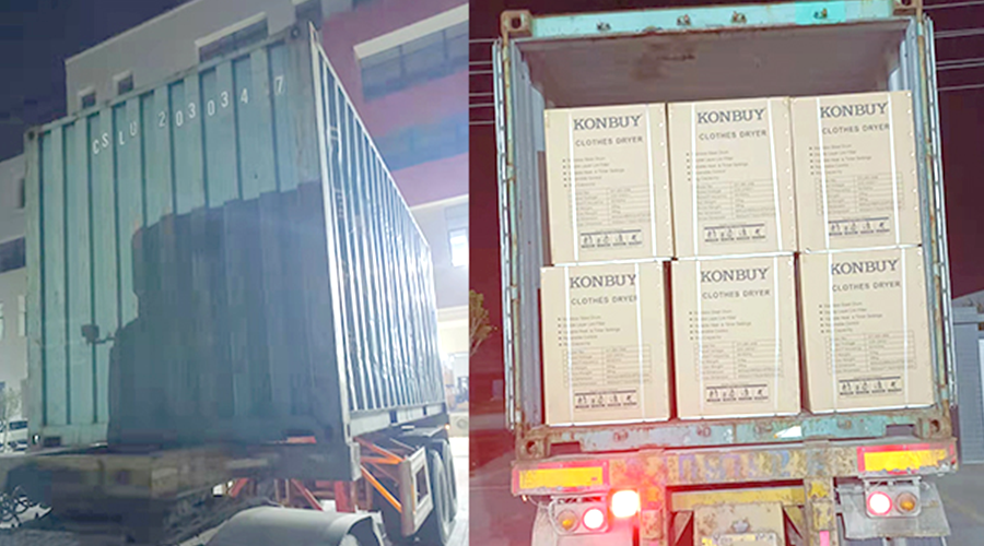 國內(nèi)外市場“兩開花”！康標滾筒干衣機出貨到國外