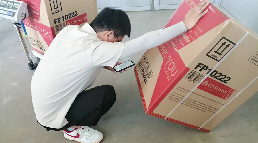 實(shí)況直擊！客戶北美COSTWAY開(kāi)展衣物烘干機(jī)驗(yàn)貨